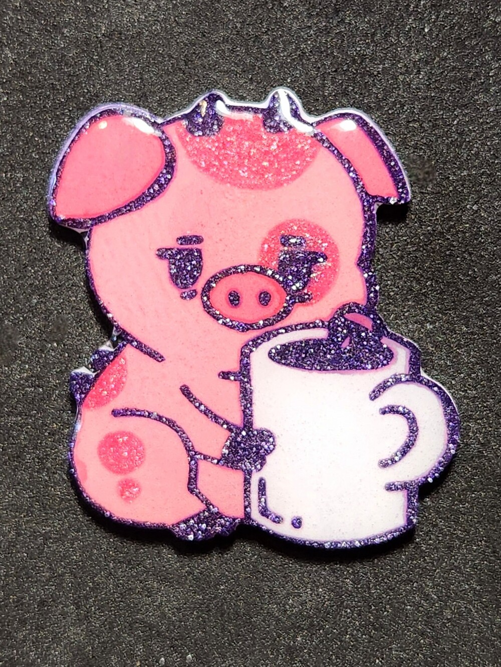 Fat Nuggets Glitter Pin - Hazbin Hotel